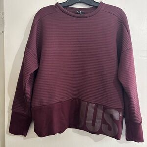 Nike Women's Maroon Crew Neck Sweater